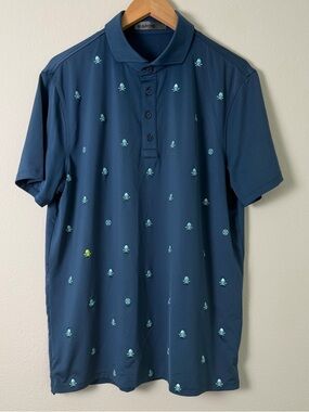 G/Fore | Embroidered Skull & Tee Tech Jersey Men's Shirt | Size: L